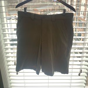 Khaki Under Armour Golf Shorts